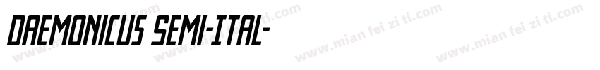 Daemonicus Semi-Ital字体转换